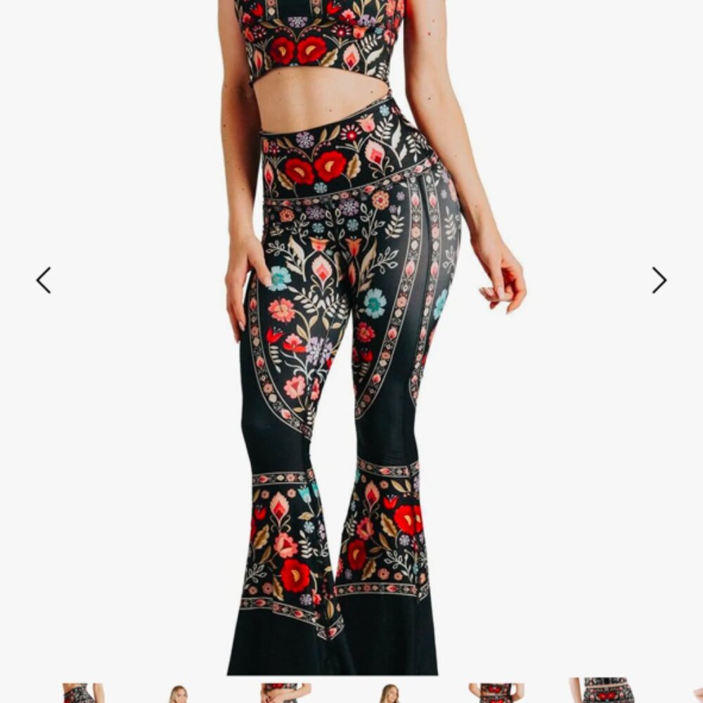 Yoga Democracy Rustica Printed Bell Bottoms